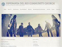 Tablet Screenshot of esperanzadelrio.org